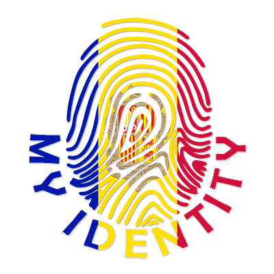Footprint My Identity Andorra logo featuring colorful fingerprint design, suitable for baby product branding.\n\nCapti