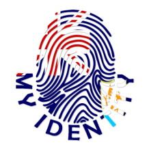 Footprint My Identity Anguilla logo featuring a fingerprint design in vibrant colors.\n\nCaption: Discover the unique 