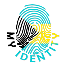 Footprint My Identity Bahamas logo featuring a colorful fingerprint design. \n\nCaption: Explore the unique Footprint 