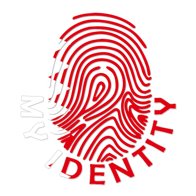 Footprint My Identity Bahrain logo featuring a red fingerprint design, suitable for a baby products brand.\n\nCaption: