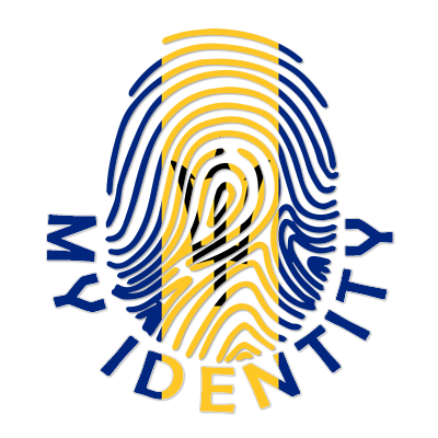 Logo of Footprint My Identity Barbados featuring a fingerprint design in blue and yellow colors.\n\nCaption: Discover 
