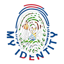 Footprint My Identity Belize logo featuring a colorful fingerprint design.\n\nCaption: Discover the unique Footprint M