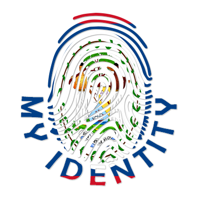 Footprint My Identity Belize logo featuring a colorful fingerprint design.\n\nCaption: Discover the unique Footprint M