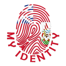 Footprint My Identity Bermuda logo featuring a fingerprint design with a colorful background.\n\nCaption: Discover the