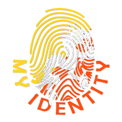 Colorful logo of Footprint My Identity Bhutan, showcasing a fingerprint design in bright colors, suitable for a baby p