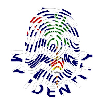 Colorful fingerprint design representing British Indian Ocean Territory, ideal for baby items.\n\nCaption: Discover th