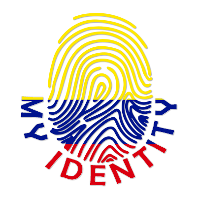 Footprint My Identity Colombia logo featuring a colorful fingerprint design, ideal for baby products.\n\nCaption: Cele