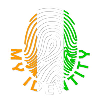 Footprint My Identity Côte d\'Ivoire logo featuring a fingerprint design in orange, white, and green.\n\nCaption: Disc