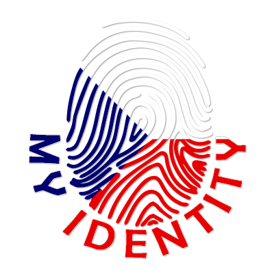 Footprint My Identity Czech Republic logo featuring a fingerprint design in the colors of the Czech flag.\n\nCaption: 