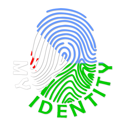 Logo for Footprint My Identity Djibouti featuring a colorful fingerprint design.\n\nCaption: Discover the unique style