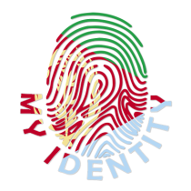 Colorful logo of Footprint My Identity Eritrea, featuring a fingerprint design with Eritrean colors.\n\nCaption: Disco