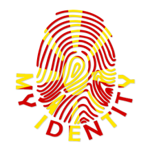 Logo of Footprint My Identity North Macedonia featuring a colorful fingerprint design.\n\nCaption: Celebrate your baby