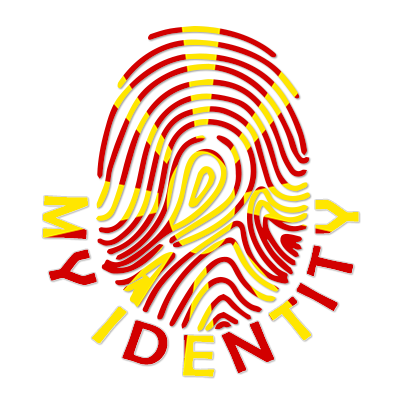 Logo of Footprint My Identity North Macedonia featuring a colorful fingerprint design.\n\nCaption: Celebrate your baby