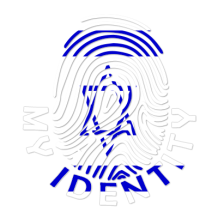 Footprint My Identity Israel logo featuring a fingerprint design with a star, ideal for baby products.\n\nCaption: Dis