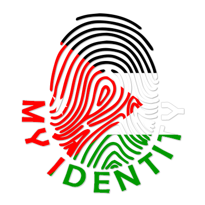 Footprint My Identity Jordan logo featuring a colorful fingerprint design, suitable for baby products.\n\nCaption: Cel