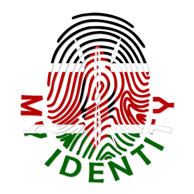 Logo of Footprint My Identity Kenya featuring a colorful fingerprint design with the Kenyan flag.\n\nCaption: Celebrat