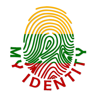 Footprint My Identity Lithuania logo, featuring a colorful fingerprint design.\n\nCaption: Discover the Footprint My I