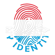 Footprint My Identity Luxembourg logo featuring a colorful fingerprint design, ideal for baby items.\n\nCaption: Disco
