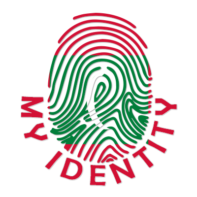 Logo of Footprint My Identity Maldives featuring a stylized fingerprint design in red and green.\n\nCaption: Discover 