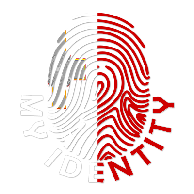 Footprint My Identity Malta logo featuring a stylized fingerprint design in red and white.\n\nCaption: Footprint My Id