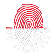 Logo of Footprint My Identity Monaco featuring a stylized fingerprint in red and white.\n\nCaption: Discover the uniqu