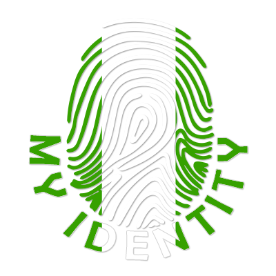 Footprint My Identity Nigeria logo featuring a stylized fingerprint in green and white.\n\nCaption: Discover Footprint