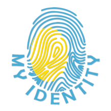 Logo of Footprint My Identity Palau featuring a colorful fingerprint design.\n\nCaption: Explore the unique Footprint 