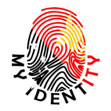 Logo of Footprint My Identity Papua New Guinea, featuring a colorful fingerprint design.\n\nCaption: Footprint My Iden