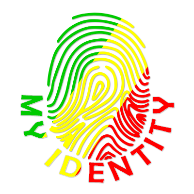 Colorful fingerprint design representing the Republic of the Congo, labeled \"My Identity.\"\n\nCaption: Celebrate you