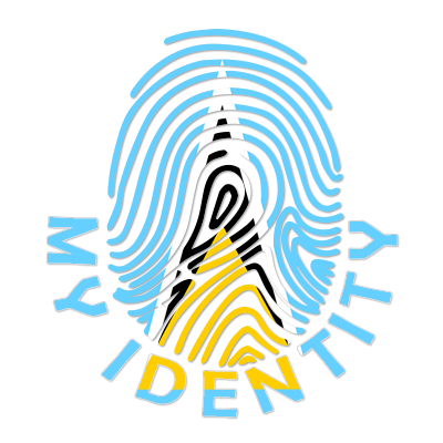 Footprint My Identity logo featuring a colorful fingerprint design representing St. Lucia.\n\nCaption: Discover the un