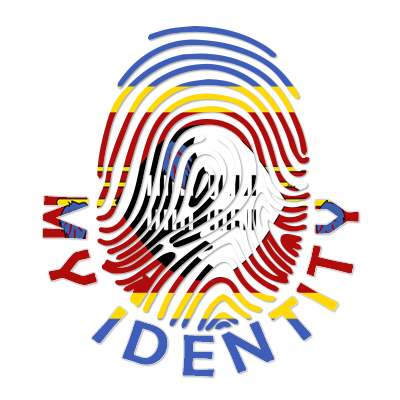 Footprint My Identity Eswatini logo featuring colorful fingerprint design, perfect for baby products.\n\nCaption: Disc