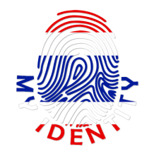 Footprint My Identity Thailand logo featuring a colorful fingerprint design.\n\nCaption: Discover Footprint My Identit