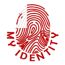 Logo of Footprint My Identity Tonga, featuring a red fingerprint design, ideal for baby products.\n\nCaption: Discover