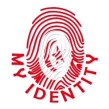 Footprint My Identity Tunisia logo featuring a colorful fingerprint design, ideal for baby products.\n\nCaption: Explo