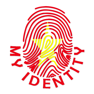 Logo of Footprint My Identity Vietnam featuring a fingerprint design with a star, representing baby products.\n\nCapti