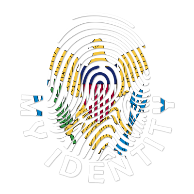 Footprint My Identity British Virgin Islands logo featuring a fingerprint design, ideal for baby products. \n\nCaption