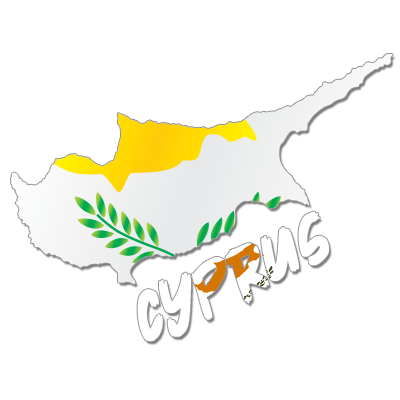 Cyprus map design, ideal for baby products like bodysuits and bibs, available at pacifier-baby.com.\n\nCaption: Celebr
