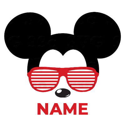 Mickey Mouse-inspired black ears with red glasses for babies, perfect for stylish baby outfits and accessories. \n\nCa