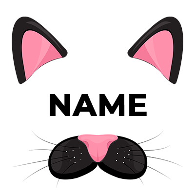 Cute pink cat face design, perfect for baby products like bibs or hats. \n\nCaption: Adorable pink cat design for your
