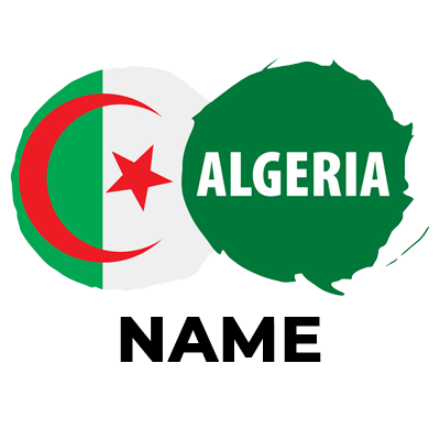 Flag of Algeria design suitable for baby products like pacifiers and bodysuits at pacifier-baby.com.\n\nCaption: Celeb