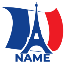 Icon of the Flag of France featuring the Eiffel Tower, representing a baby product category.\n\nCaption: Celebrate you