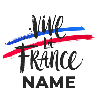 Vive la France pattern-1, a colorful design for baby products like pacifiers and bibs.\n\nCaption: Celebrate your litt