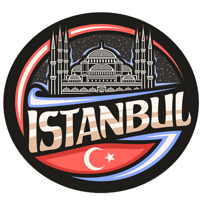 Design featuring the City of Istanbul, suitable for baby products like pacifiers and bodysuits.\n\nCaption: Celebrate 