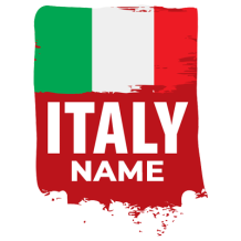Italy flag pattern design for baby products including pacifiers and accessories.\n\nCaption: Celebrate your little one