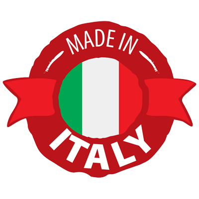 Colorful \"Made in Italy\" badge featuring the Italian flag, perfect for highlighting quality baby products.\n\nCaptio