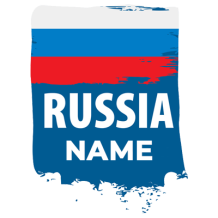 Flag of Russia design, suitable for baby items like pacifiers and clothes at pacifier-baby.com.\n\nCaption: Explore ou