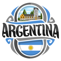 Design featuring the word \"Argentina\" with an illustration and the Argentine flag, ideal for baby products.\n\nCapti