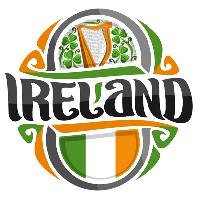 Stylish \"Flag Ireland\" design perfect for baby items like bodysuits and bibs. \n\nCaption: Celebrate Irish heritage 