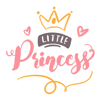 My Little Princess Model-2 design featuring a crown and playful hearts, perfect for stylish baby items.\n\nCaption: Ad