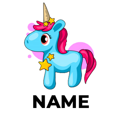 Cute unicorn with wings sitting on a cloud, perfect for baby products like pacifiers and bodysuits.\n\nCaption: Adorab